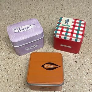 Fossil watch boxes